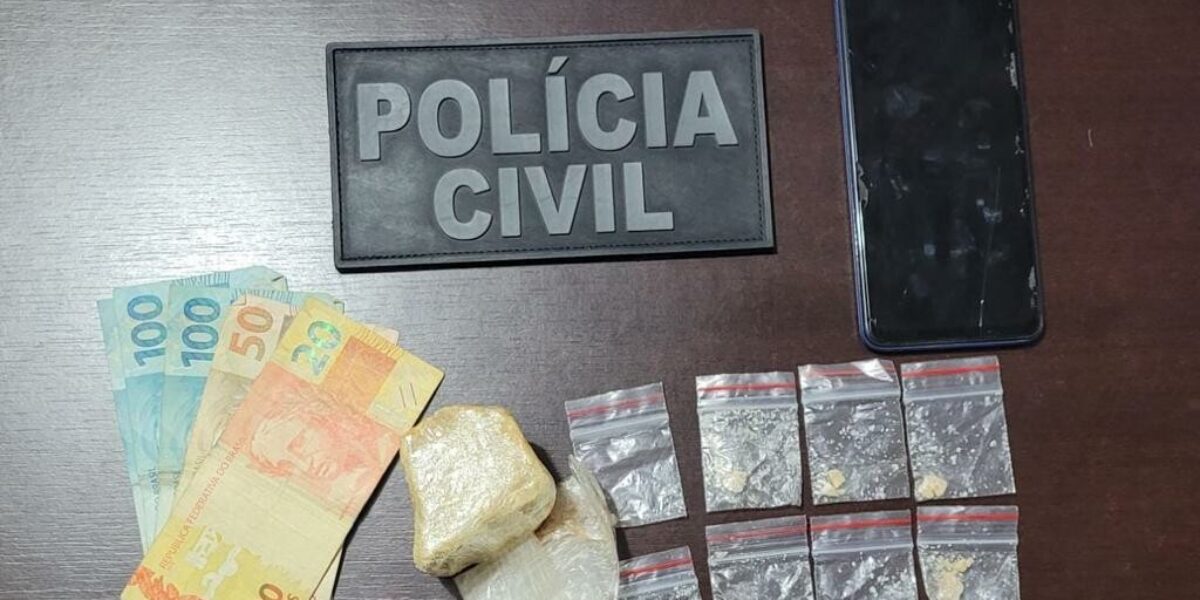 Operação em São Luis de Montes Belos prende investigado por tráfico de drogas