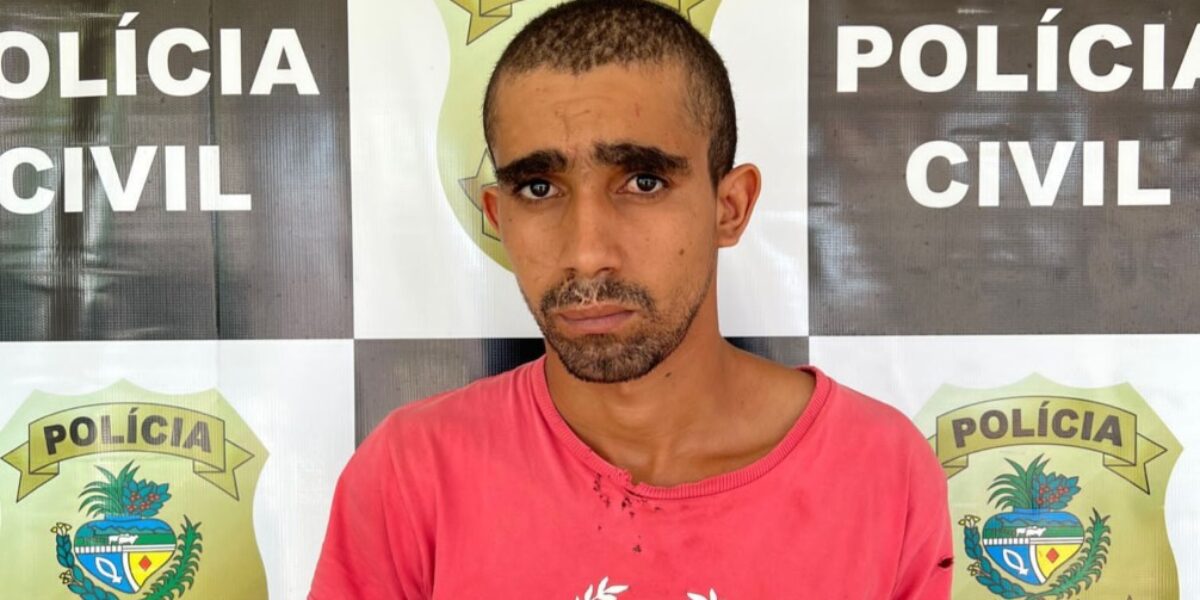 Preso homem que invadiu residência, roubou e desfigurou rosto de idosa em Doverlândia
