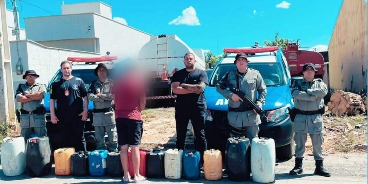 Homem é preso em Senador Canedo por receptação de combustível de caminhão