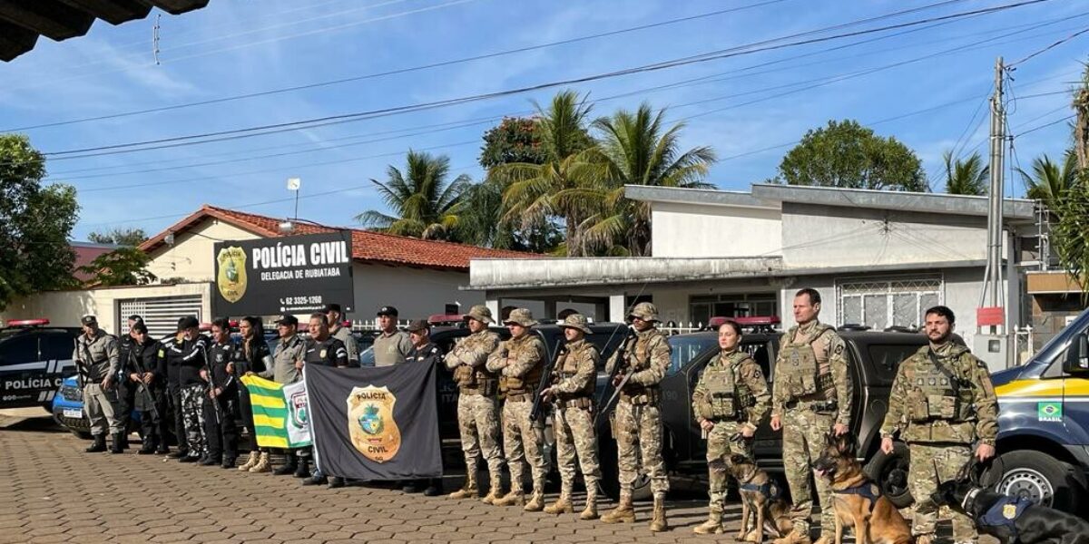 PC, PM e PRF fazem operação contra o tráfico de drogas em Rubiataba