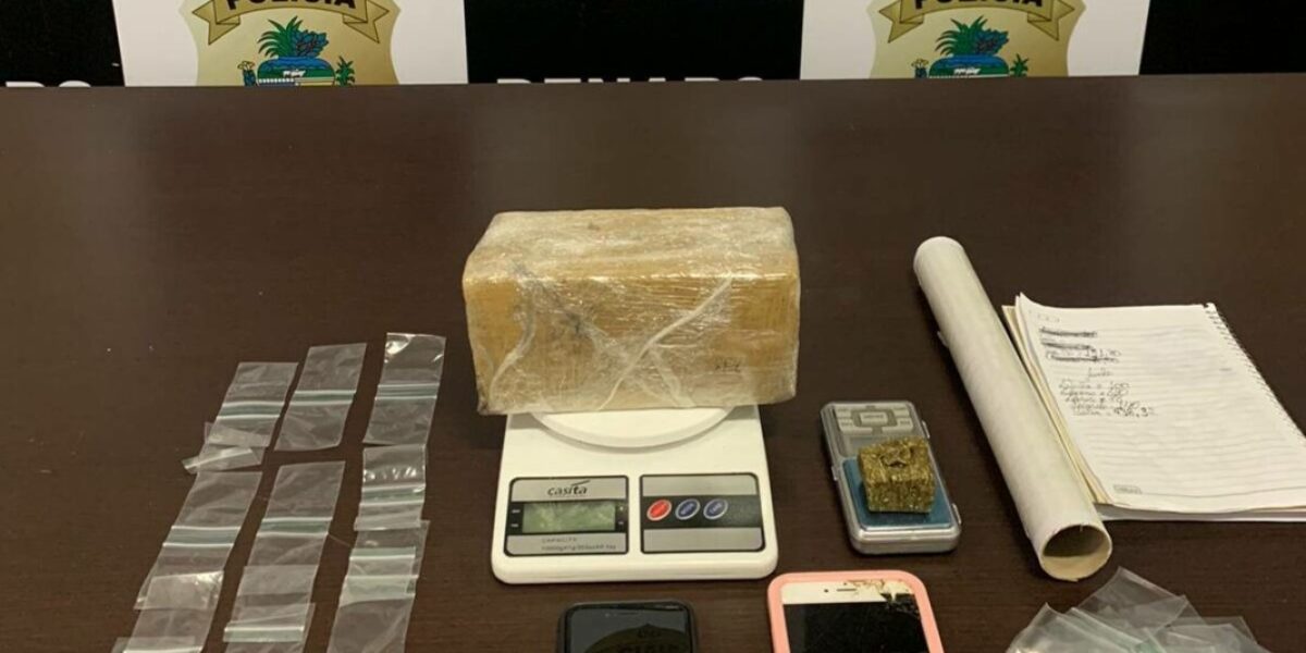Casal é preso em Inhumas com 1,5 quilo de maconha