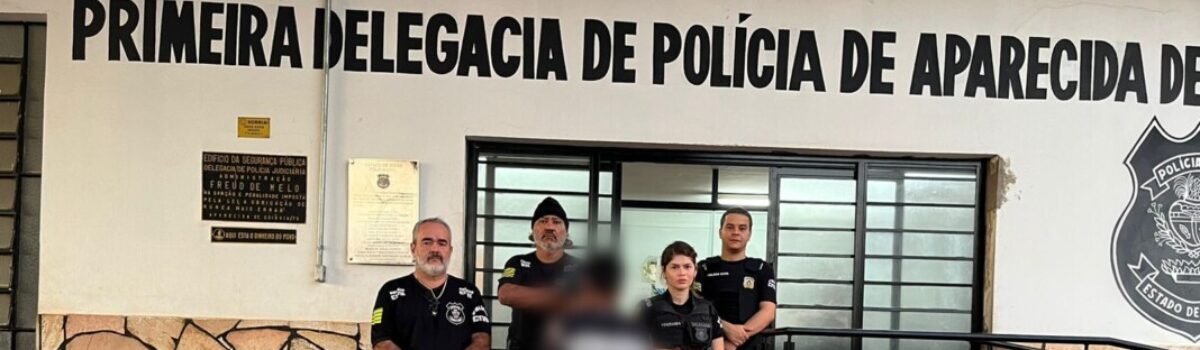 Homem é preso após roubar e agredir adolescentes, em Aparecida de Goiânia