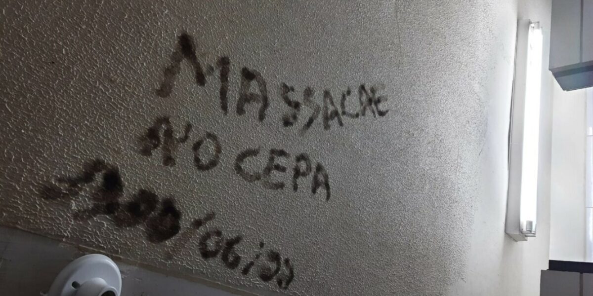 PC identifica aluno suspeito de pichar frase “massacre” em escola estadual de Mineiros