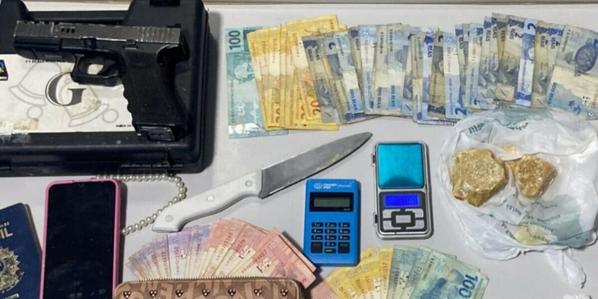 Presa, em Goianésia, mulher suspeita de tráfico de drogas