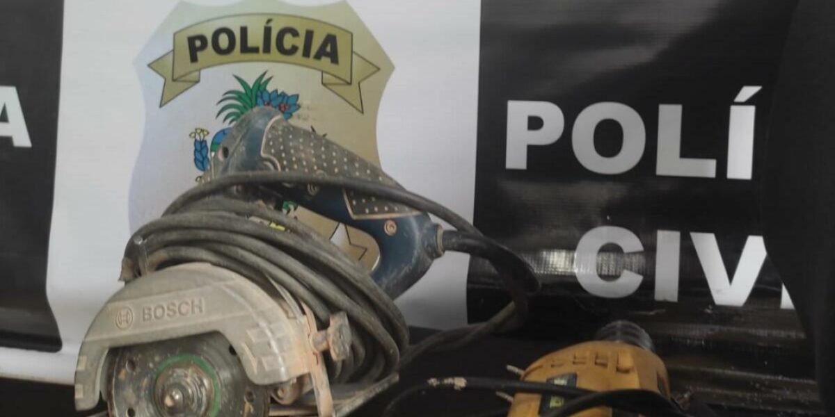 Em Ceres, Polícia Civil recupera objetos furtados e prende dois suspeitos
