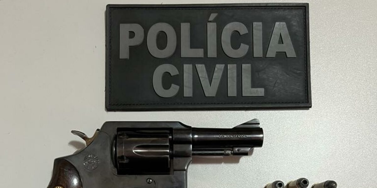 PC cumpre busca em Iporá e localiza arma de fogo que investigado arremessou em lote baldio