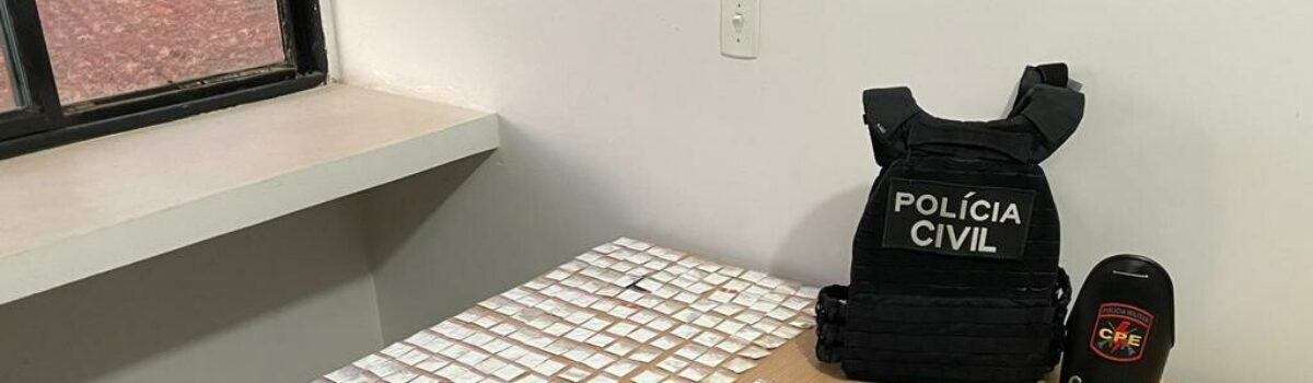 PC e PM prendem suspeito de tráfico na modalidade delivery em Aparecida