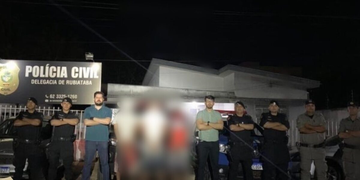 Trio é preso após furto, em Rubiataba
