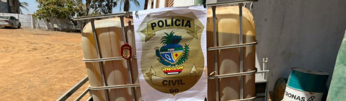 PCGO apreende óleo diesel adquirido por meio de fraude em posto de Iaciara