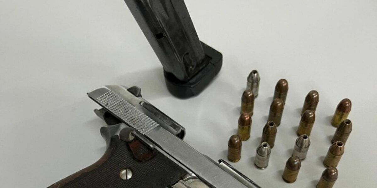 Homem é preso em flagrante, em supermercado, por porte ilegal de arma