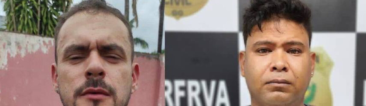 PCGO prende dupla investigada por roubar carro de motorista de aplicativo