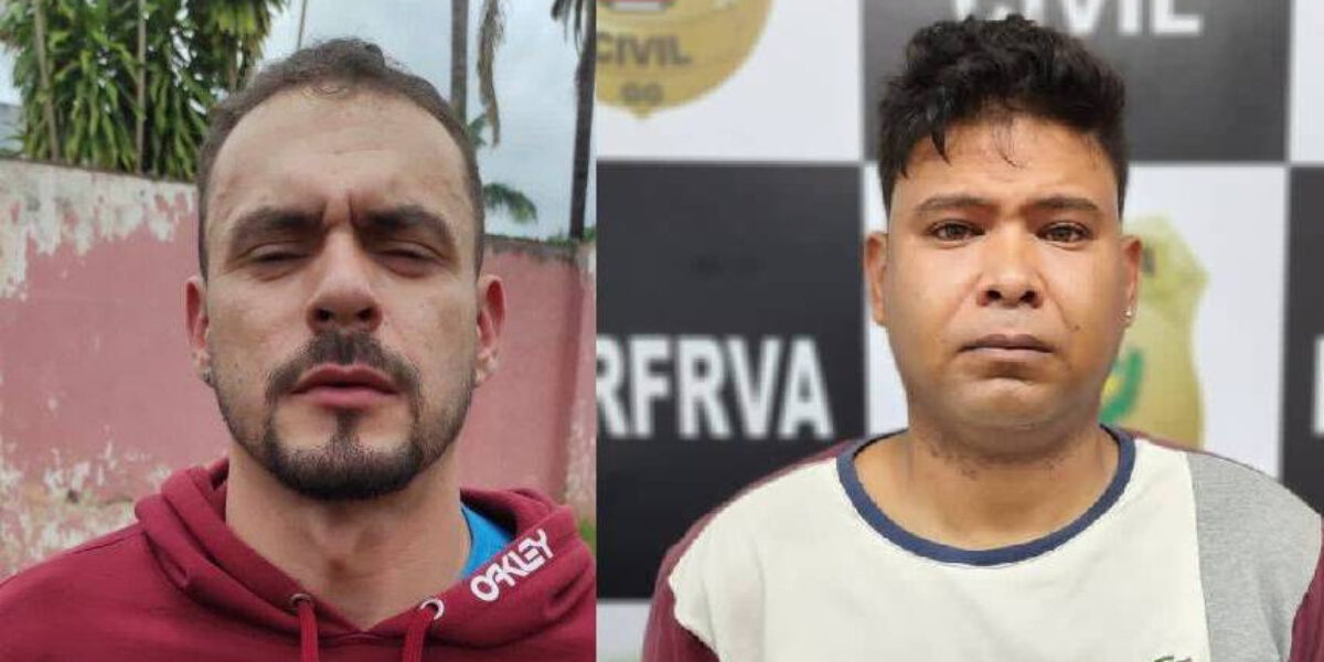 PCGO prende dupla investigada por roubar carro de motorista de aplicativo