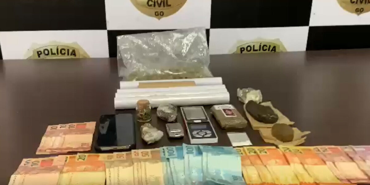 Preso jovem de 19 anos que vendia drogas em prédio de alto padrão no St. Oeste