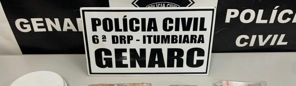 PCGO desmantela ponto de venda de drogas, no centro de Itumbiara