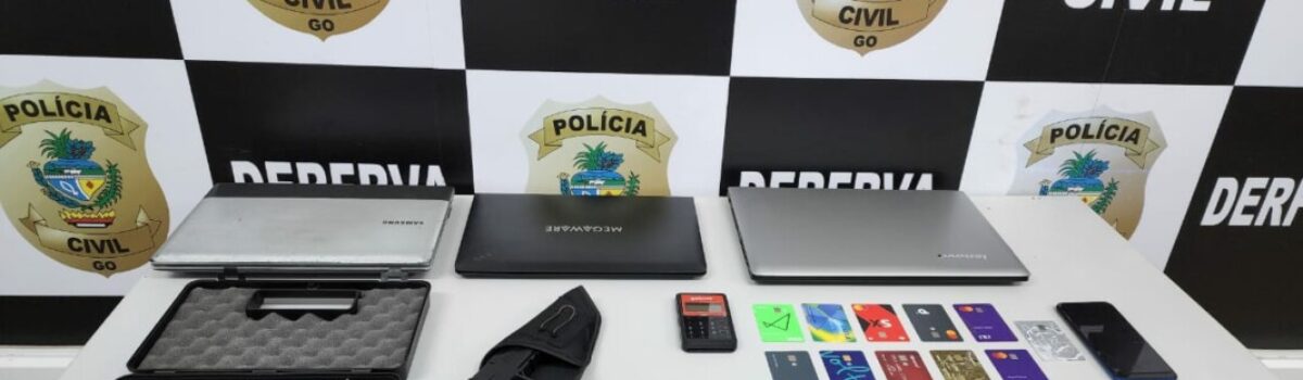 Receptador de Civic roubado em SP é preso em Goiânia com cartões clonados e simulacro de arma de fogo