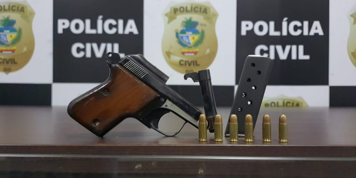 Homem é preso no Jardim Primavera, Goiânia com arma de numeração suprimida