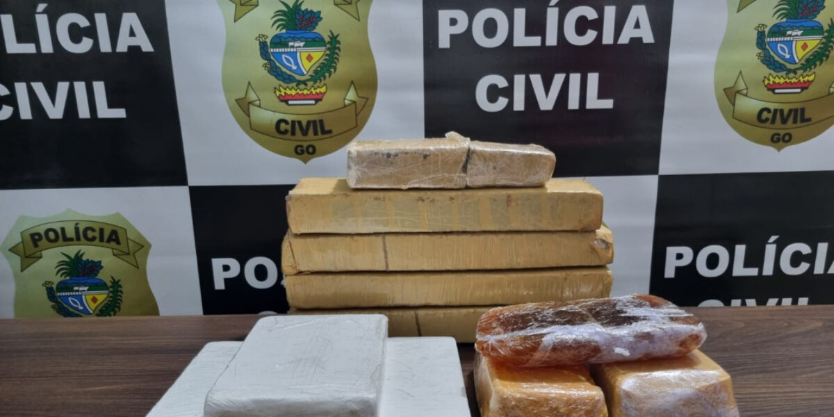 Dupla é presa em Itapuranga com cerca de 10 quilos de drogas