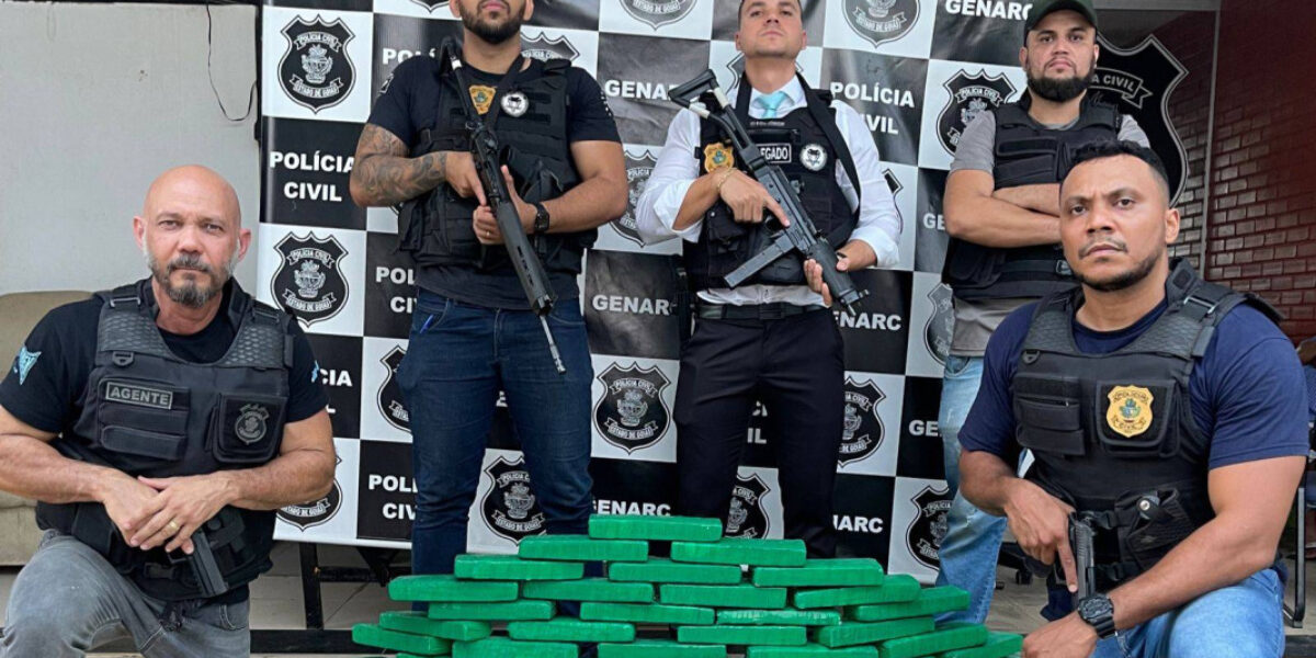 Operação contra tráfico apreende 100 kg de drogas no norte goiano