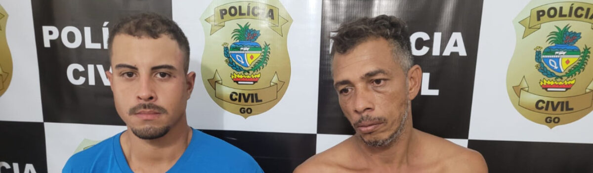 Dupla é presa em Guapó após roubo a residência com uso de violência