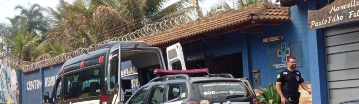 Força-tarefa investiga possível maus tratos em clínica de recuperação de Anápolis