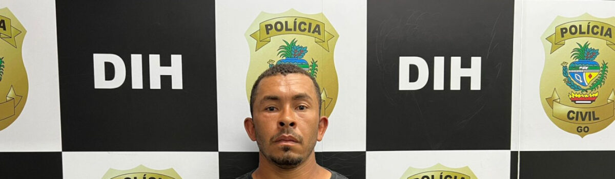 PCGO prende em Hidrolândia suspeito de matar o sogro no estado do Pará