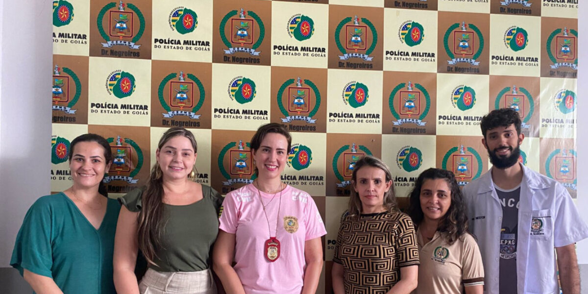 PC faz palestra sobre violência contra a mulher a alunos do colégio militar de Nerópolis