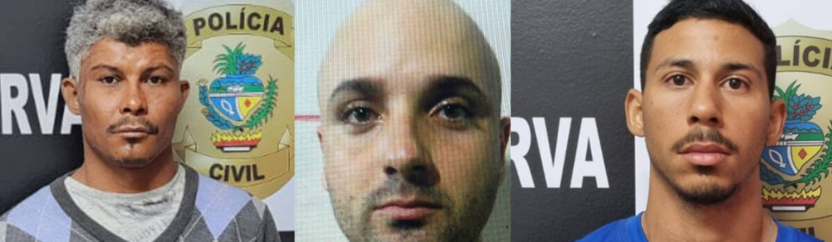 PCGO prende trio suspeito de assalto a motorista de aplicativo