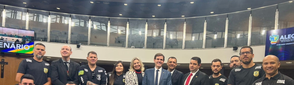 Policiais civis de Rio Verde são homenageados na ALEGO