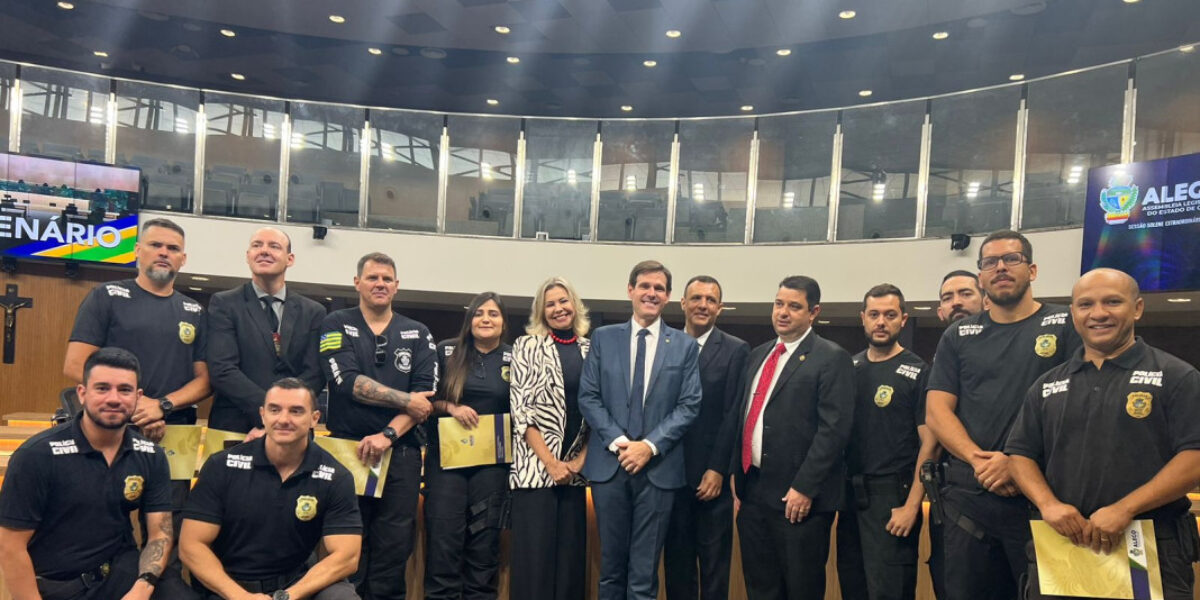 Policiais civis de Rio Verde são homenageados na ALEGO