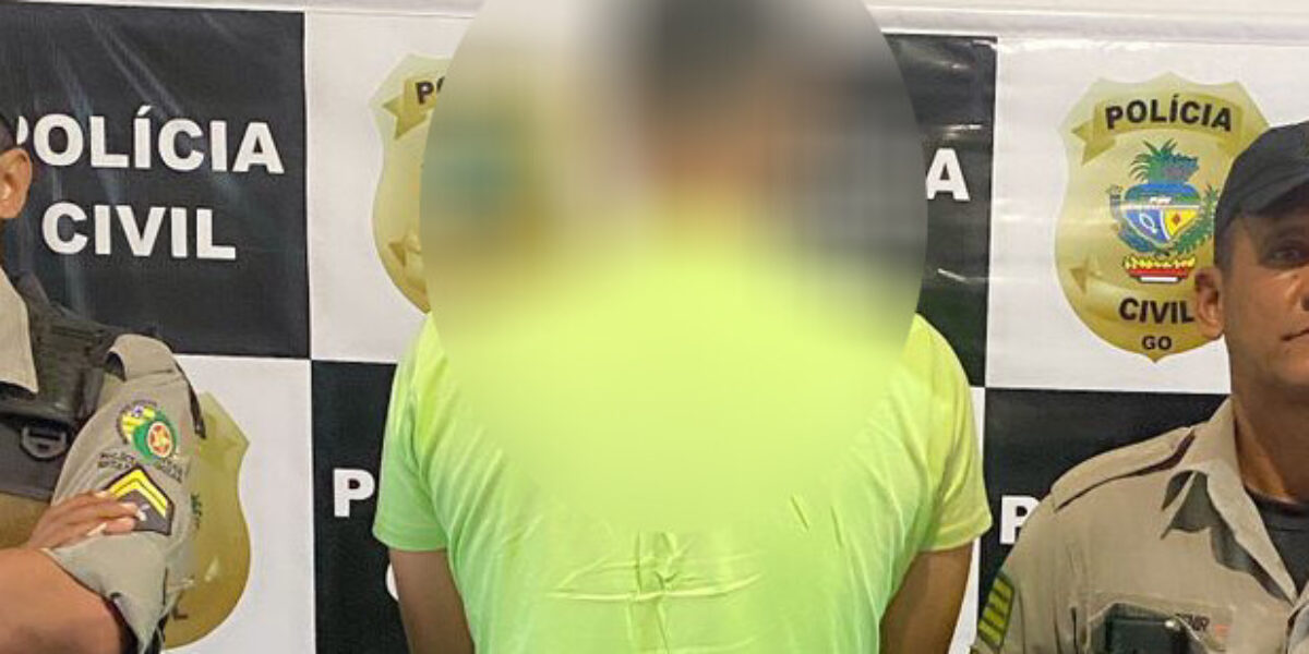 PCGO prende em flagrante homem suspeito de ameaçar e tentar estuprar companheira