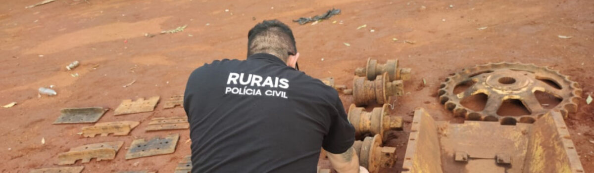 Operação prende homem em flagrante por receptação de peças de maquinários agrícolas e outros crimes