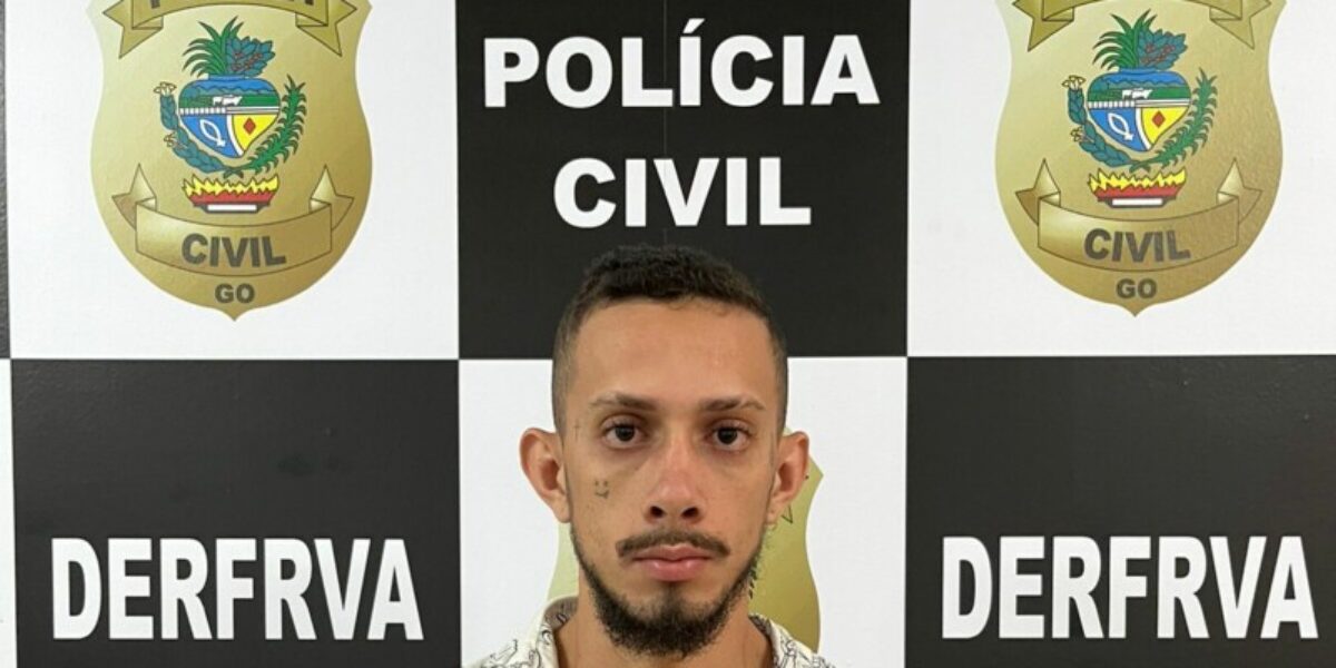 Polícia Civil cumpre prisão temporária de investigado por roubo de veículo e celular em Aparecida