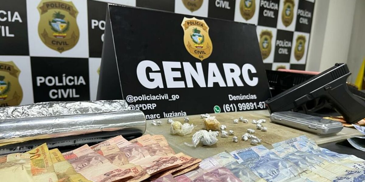 Presos tia e sobrinho que usavam borracharia para tráfico de drogas em Luziânia