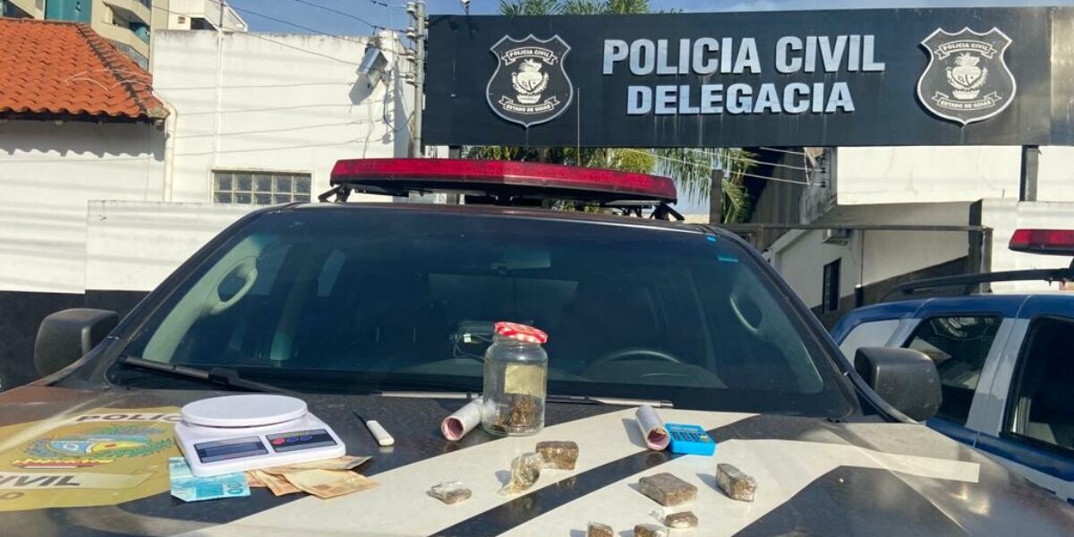 Homem é preso por tráfico de drogas, em Caldas Novas