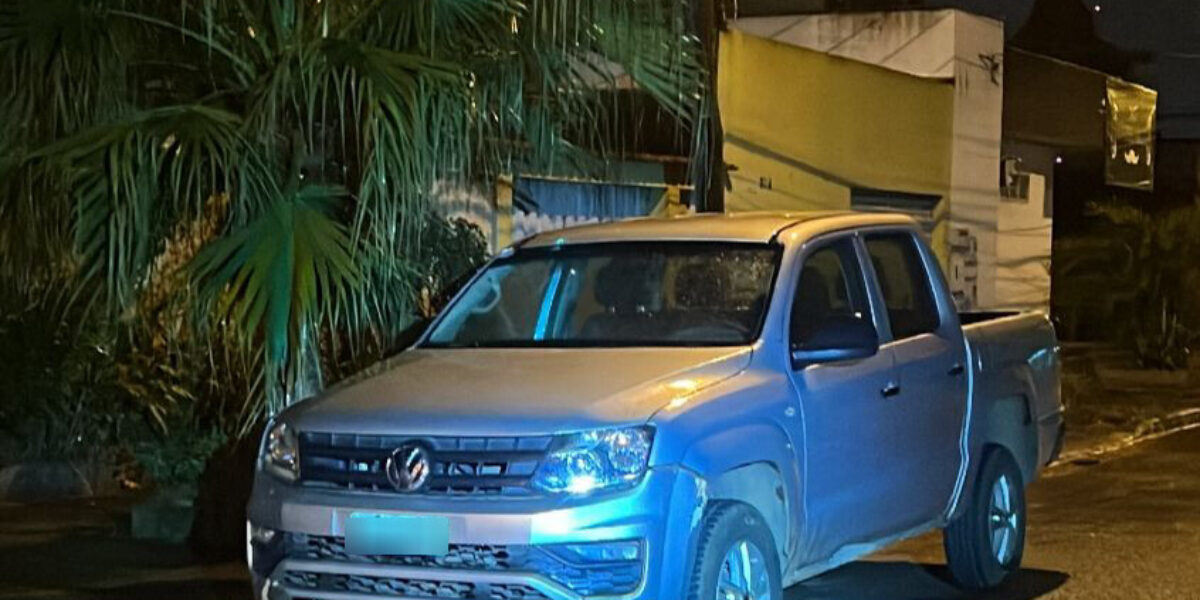 PCGO recupera caminhonete furtada de locadora de veículos no último domingo