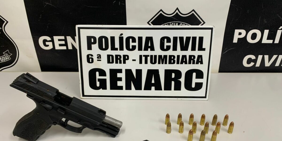 Casal é preso em ação que recuperou arma furtada de transportadora em 2022