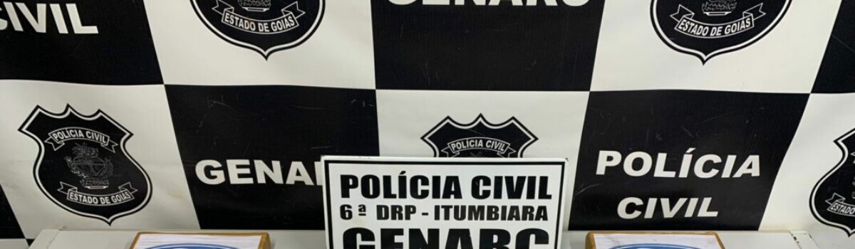 PCGO apreende mais de 8 Kg de cocaína em depósito de Itumbiara