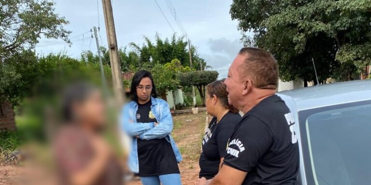 Operação Átria: vítimas de violência doméstica são visitadas pela PCGO, em Jaupaci
