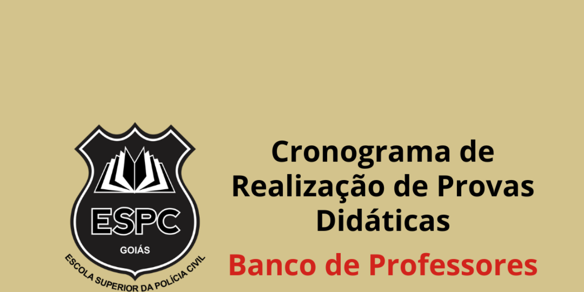 Cronograma de Realização das Provas Didáticas