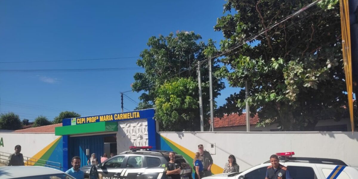 Escolas de Ceres e Rialma recebem visitas preventivas de forças de segurança