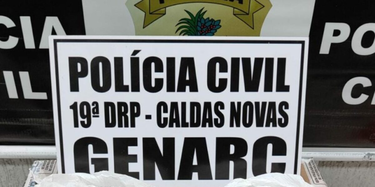 PCGO faz apreensão de drogas em Caldas Novas