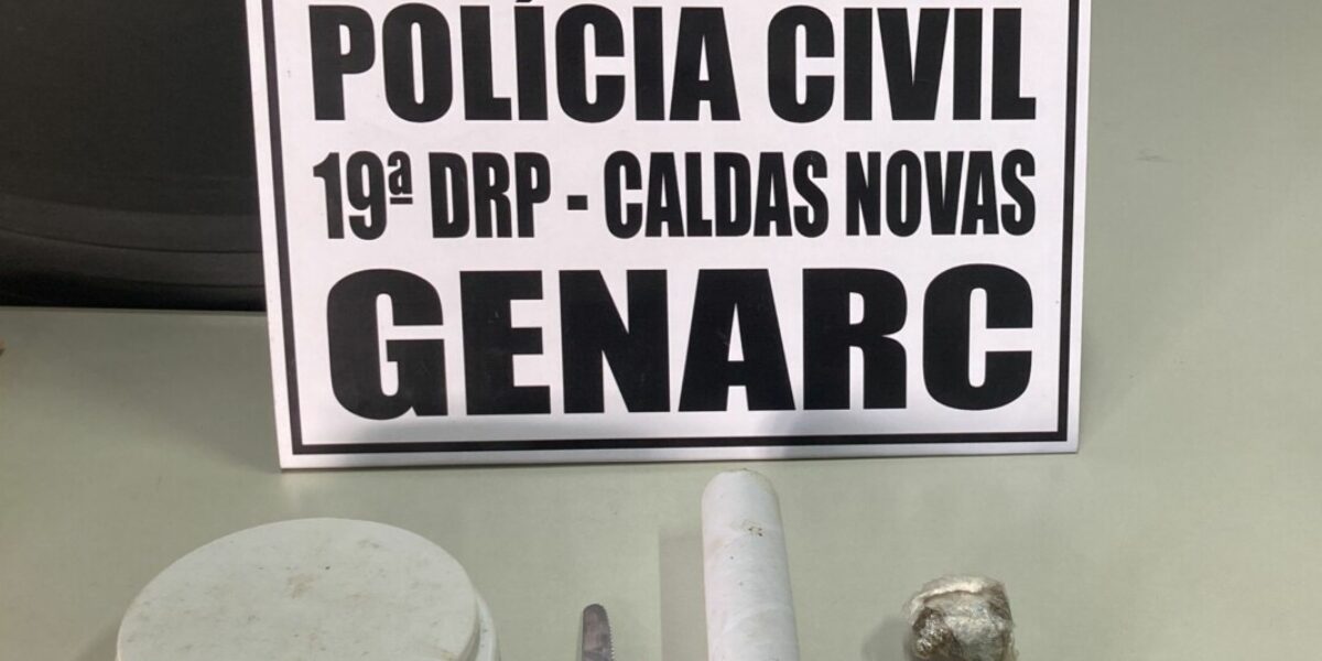 PCGO prende investigado por tráfico de drogas em Caldas