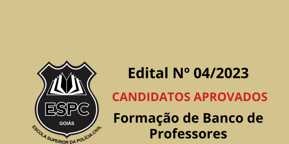 CANDIDATOS APROVADOS – FORMAÇÃO DE BANCO DE PROFESSORES