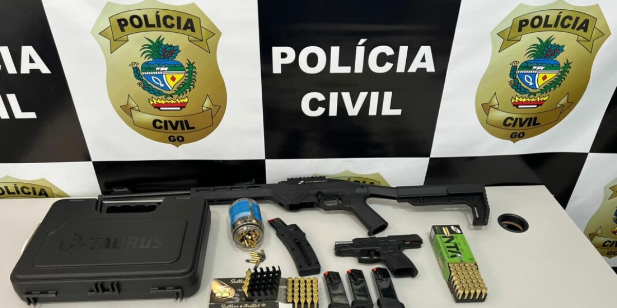 Operação em São Simão apreende armas de fogo e grande quantidade de munições