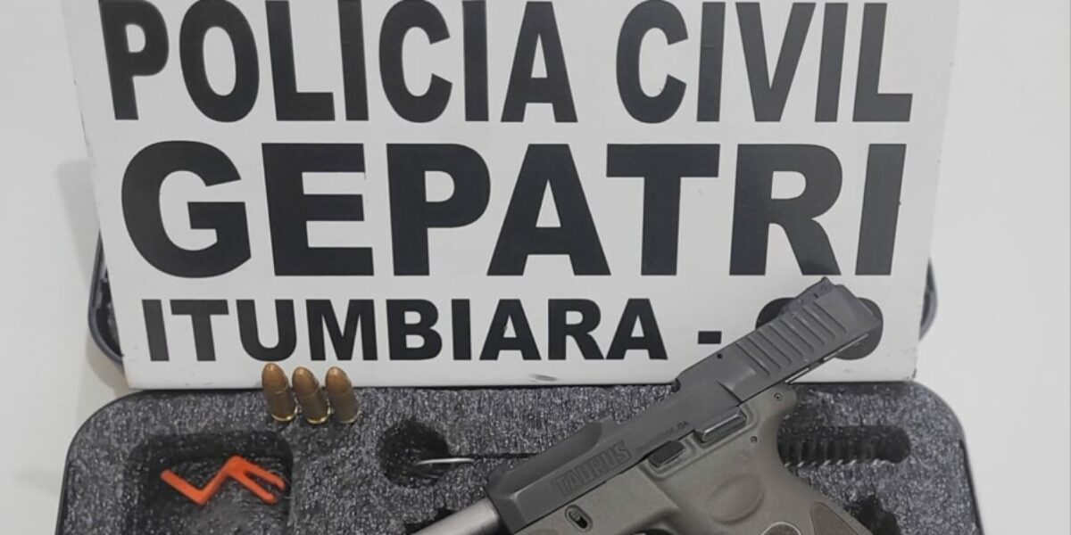 Homem com passagens criminais é preso em Itumbiara por posse de arma de fogo