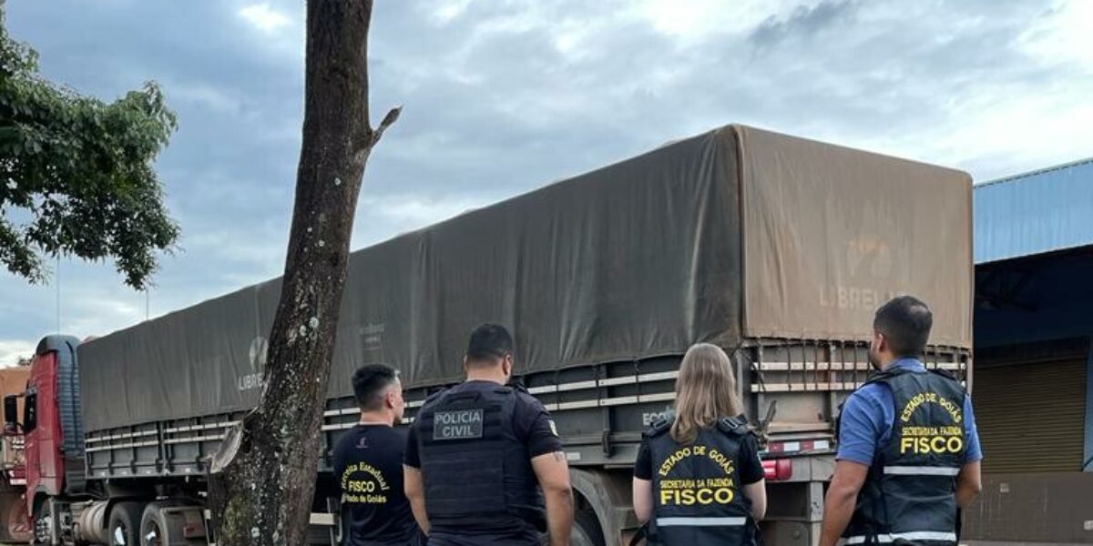 Polícia Civil resgata R$ 35 mil sonegados em carga de grãos, em Itumbiara