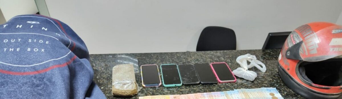 Polícias Civil e Militar prendem suspeitos de roubo e tráfico de drogas, em Vianópolis