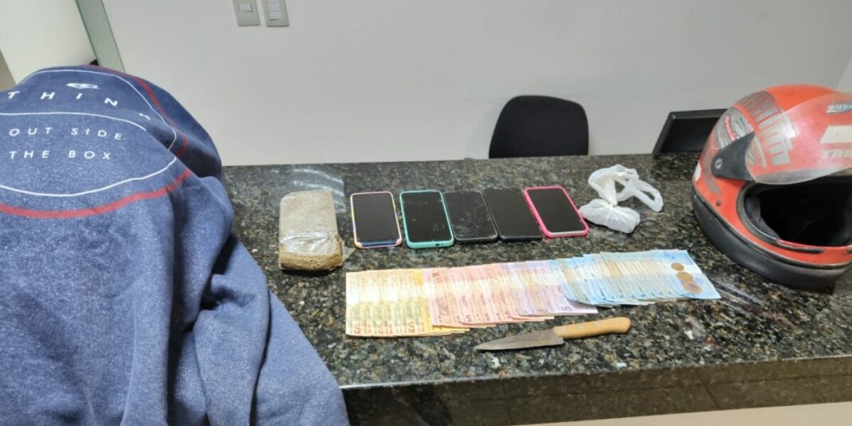 Polícias Civil e Militar prendem suspeitos de roubo e tráfico de drogas, em Vianópolis