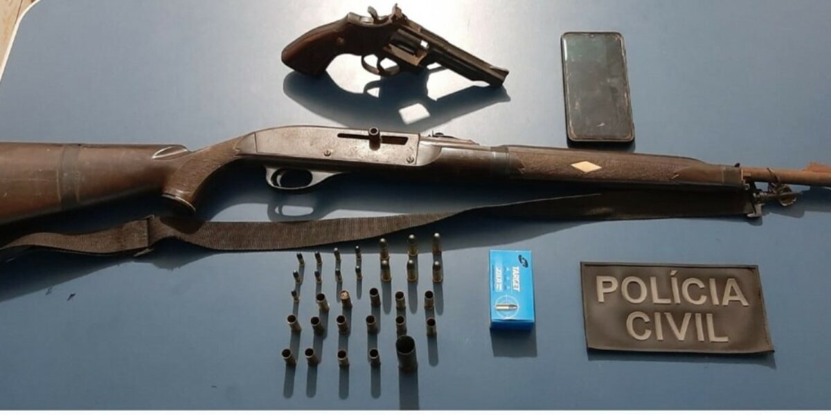 Operação “Falso Rebanho” apreende duas armas de fogo e munições em zona rural de Minaçu