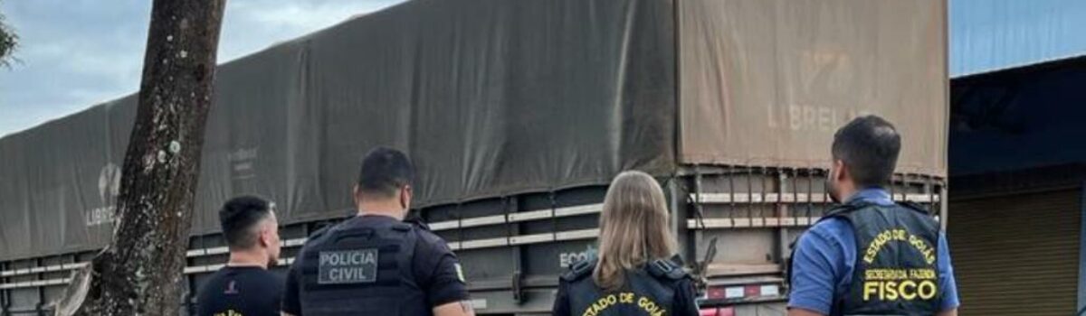 PCGO intercepta caminhão com mercadoria avaliada em R$ 1 milhão e combate sonegação fiscal